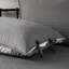 Housse de lit de jour grise 6 pièces - Style carreauté réversible avec 3 taies décoratives et coussin décoratif, microfibre, mélange de coton 6 pièces de conception unie avec housse, microfibre de 15 pouces