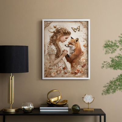 «WOMEN Series CD III», reproduction encadrée - bois massif
