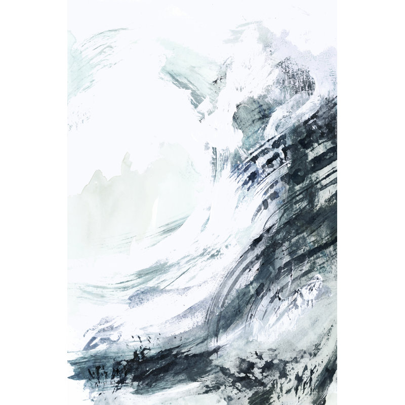 Blue Crest I 1 Piece Painting on Canvas, 76 cm H x 51 cm W, Wrapped Canvas