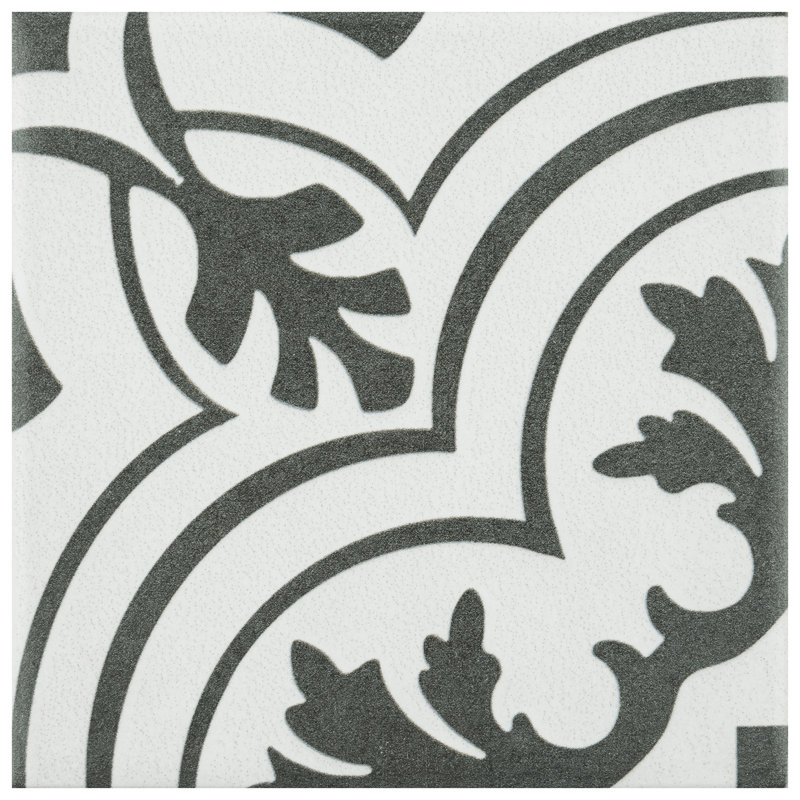 Twenties Mini 4" x 4" Ceramic Patterned Wall & Floor Tile