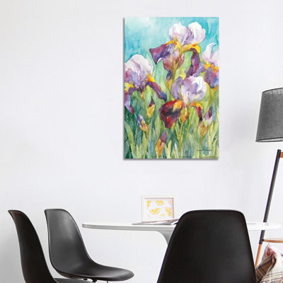 Iris Skies 1 Piece Wrapped Canvas Painting