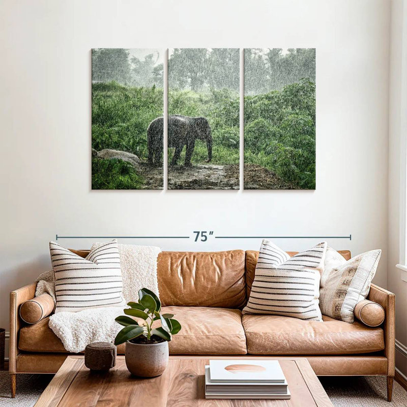 Brampt Elephant Rain Bath, 36" H x 57" W