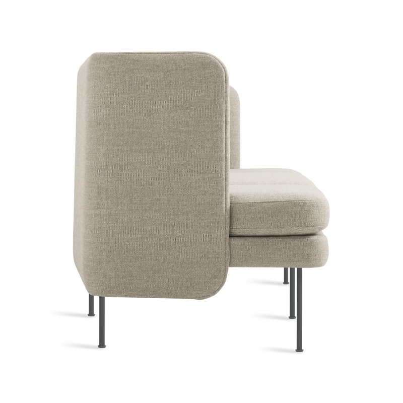 Bloke Sofa, Tait Stone Textured Basketweave, 34" H x 95" W x 32" D, Slate