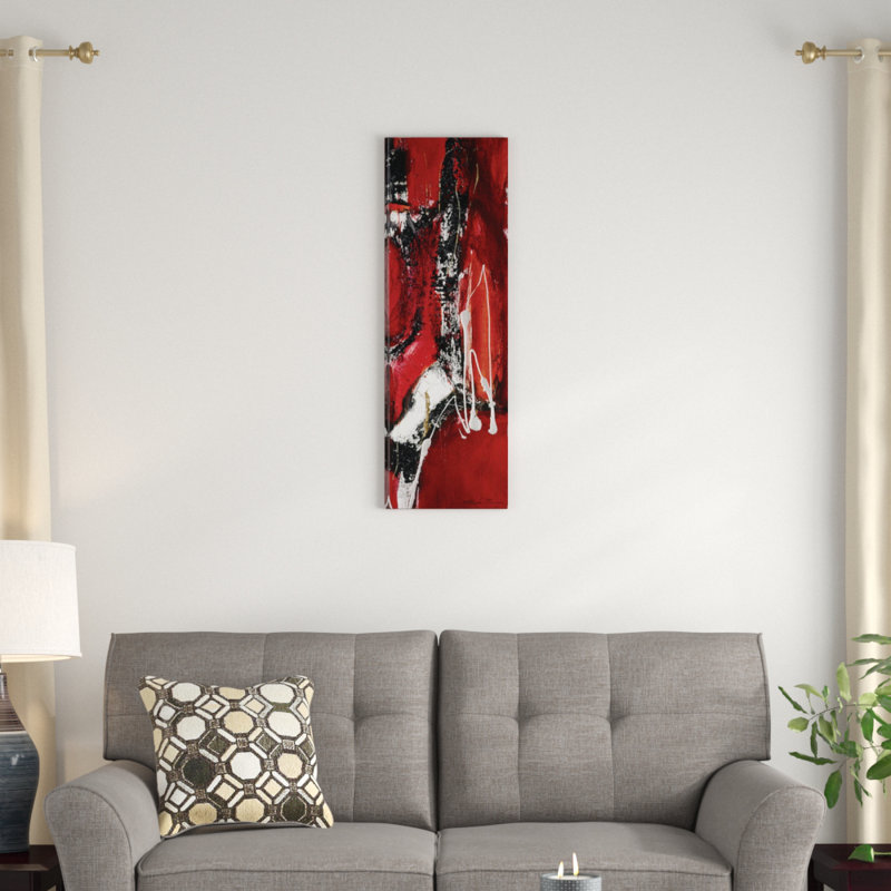 «Tango I», impression sur toile tendue, H 36 po x l 12 po x P 1,5 po, Toile tendue