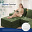 Canapé modulaire à compression en U avec repose-pieds de 101 po avec repose-pieds pour salon-188297247
