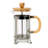 Glass And Stainless Steel French Press With Bamboo Lid And Handle