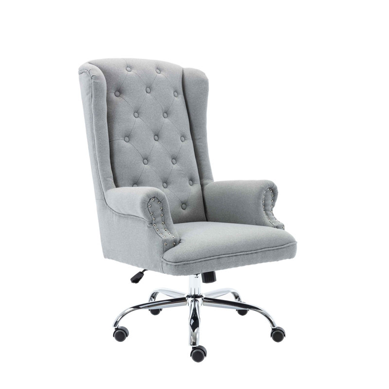 Linen Executive Chair, Grey