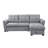 Latitude Run® Fabric Sleeper Sectional Sofa with Reversible Storage Chaise