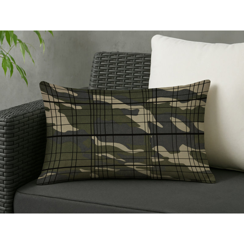 Boundary Warp Indoor And Outdoor Throw Pillow, Rectangle 20"H x 14"W