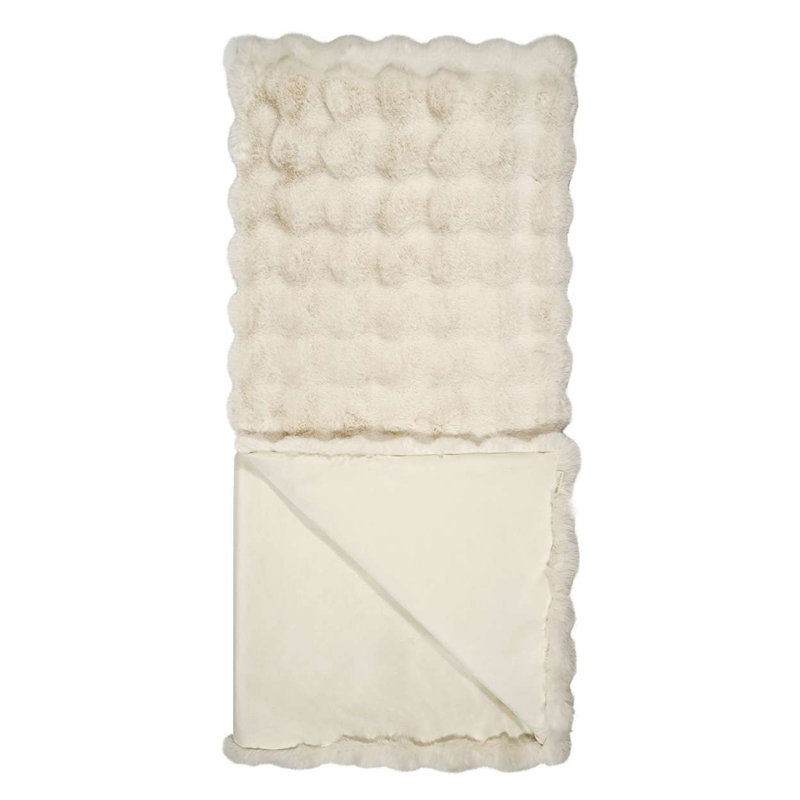 Affair Throw Blanket, Ivory