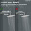 Concealed Thermostatic Shower System with Rain Shower, Chrome-568024682