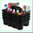 Ultimate CleanPro Portable Caddy Set - 4 Pack Black Organizer with Handle for Efficient Cleaning Supplies Storage