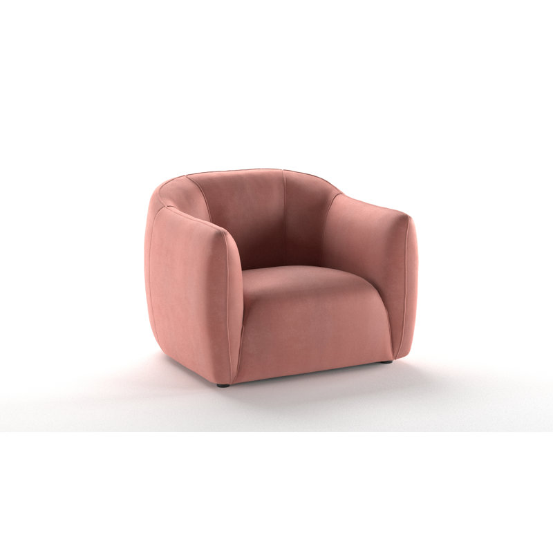Midhurst Velvet Accent Chair, Pink