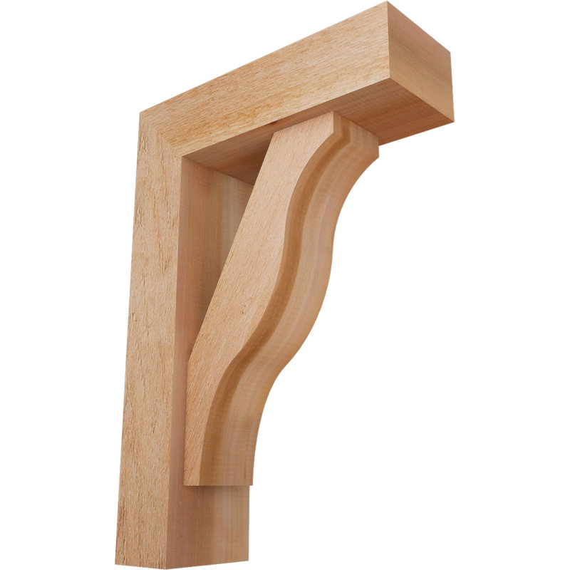 Support Funston Block avec support décalé, 26 x 18, Cèdre rouge occidental de l 6 po (scié brut)