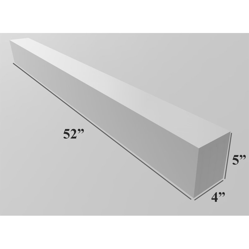Tyringham Kemble Solid Oak Floating Shelf, 5" H x 12" W x 4" D