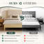Linen Upholstered Platform Bed with Rounded Headboard and Solid Wood Legs-135867143