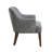 Perlas 26.5" Modern & Contemporary Accent Chair with Textured Fabric Upholstery, Button-Tufted Back & Solid Wood Legs-25235059