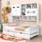 Gurbani Multi-Functional Wood Daybed with Built-in Storage Drawers-1170392851-1170392852