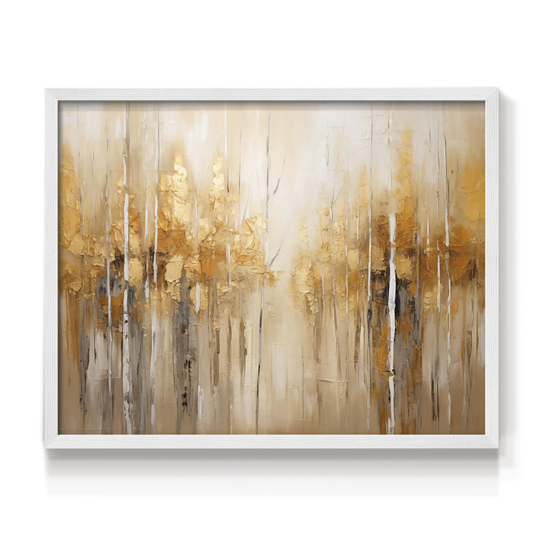 Abstract Series-CLV -Framed Print - Restickable, 11" H x 14" W, White