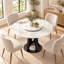 with Iron Base Dining Table