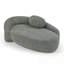 Chaise longue avec accoudoirs latéraux et coussin-729261450