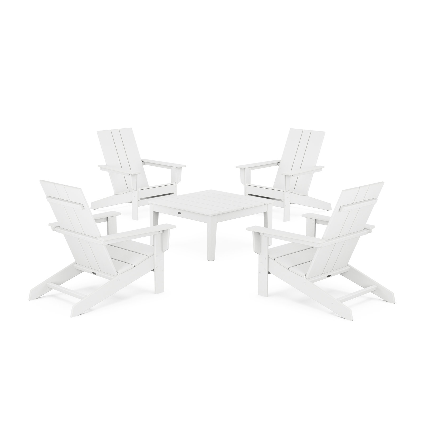 4-Person Patio Seating Group, White