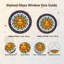 Panneau de vitrail Sun Face ， 7,8H-520025521