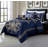Royale Jacquard Floral 7 Piece Comforter Set-1079737995-1203852384