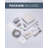 2-Spray 10 In. Wall Mounted Shower System Square Rain Shower Head And Handheld Shower With 1.8 GPM Rough-In Valve Included-103564826