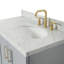 ARIEL TAYLOR 37 IN LEFT OFFSET RECTANGLE SINK VANITY-414248931-414248930-448757062