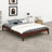 Solid Dry Bamboo Wood Platform Bed-1791587023