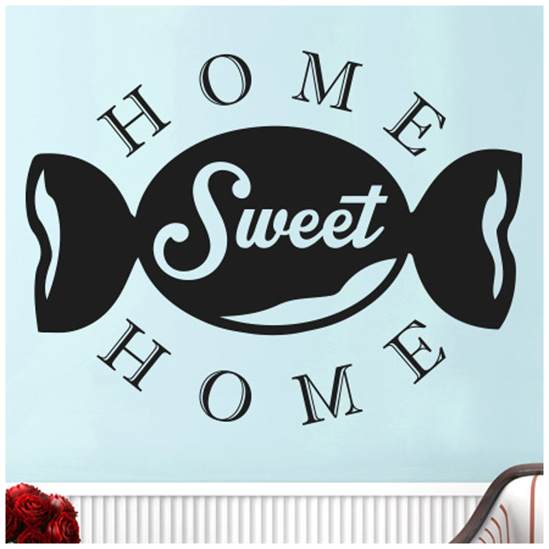 Non-Wall Damaging Wall Decal, Black, Large