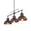 Essence 3-Light Industrial Kitchen Island Pendant Lighting Fixture Linear Chandelier-783587182