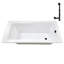 Baignoire de trempage en acrylique 60 po x 32 po, drain inclus-97545295