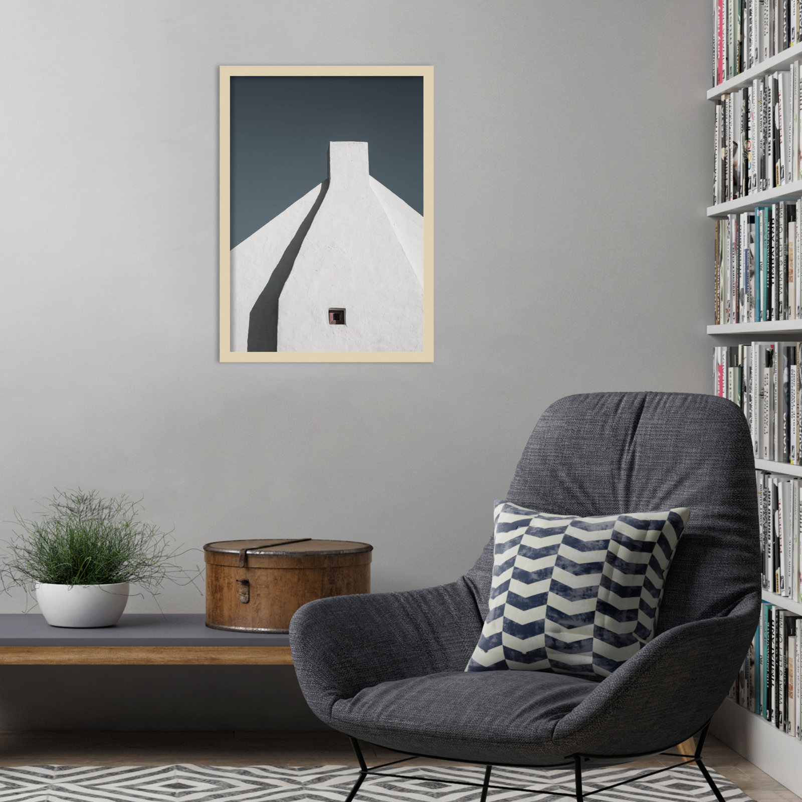 Ruebin "Archi Tek 02" Print, Brown, 25" H x 18" W