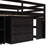 Full Size Loft Bed With Retractable Writing Desk And 3 Drawers, Wooden Loft Bed With Storage Stairs And Shelves, Espresso-1013449972