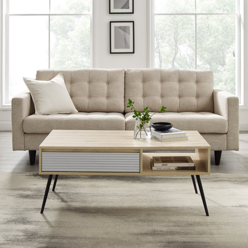 Lodd 1-Drawer Coffee Table, Birch