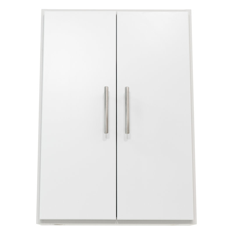 Armoire de salle de bain murale, Blanc satiné