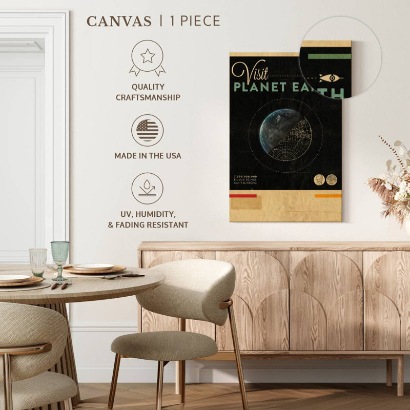 Oberle Visit Planet Earth, 30" H x 20" W
