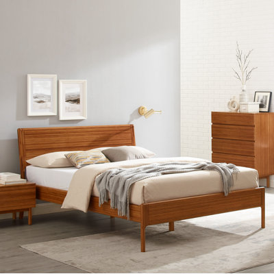 Lit plateforme en bois massif Benicio