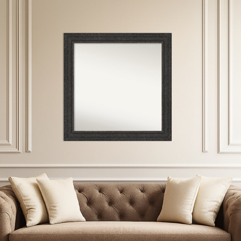Miroir mural Attic, 31,5 po x 31,5 po, Noir