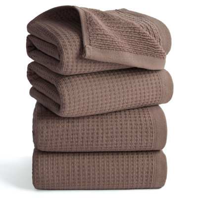 Essuie-mains luxueux 100% coton 4 pièces