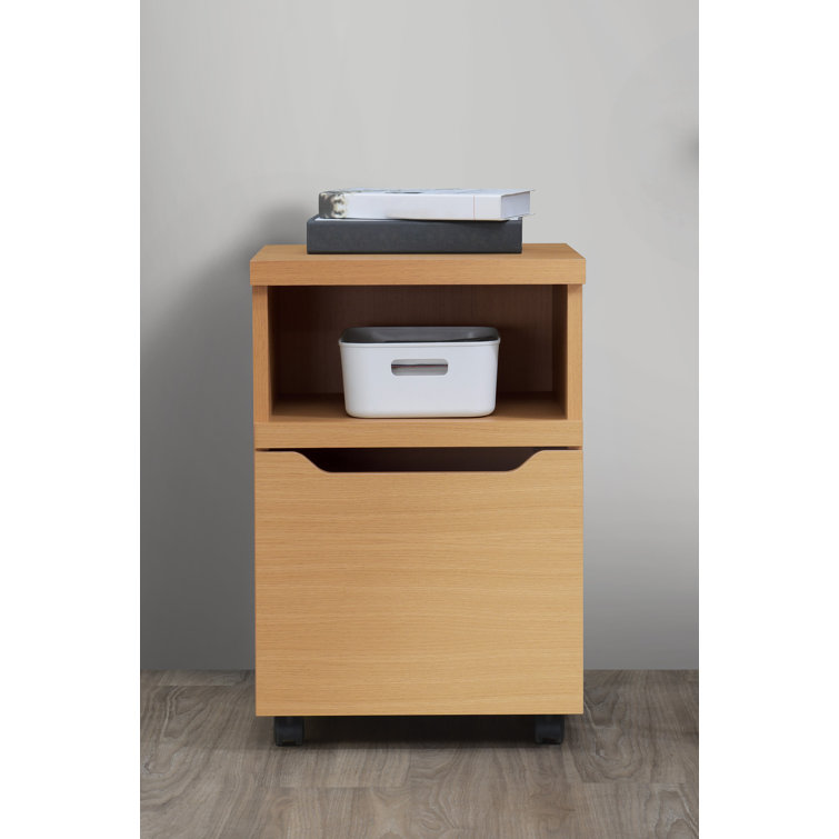 16'' Wide 1 -Drawer Mobile File Cabinet