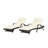 2Pcs Outdoor Reclining Lounge Chair With Cushions - 150 Adjustable For Sunbathing Rust- Steel Frame, 600Lbs Capacity Breathable Foam Garden & Poolside Chairs Of 2 Cushioned Lawn, Poolside, Up To-261000680