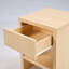 Fluted Drawer Storage Solid Wood Modern Nightstand Bedroom Living Room