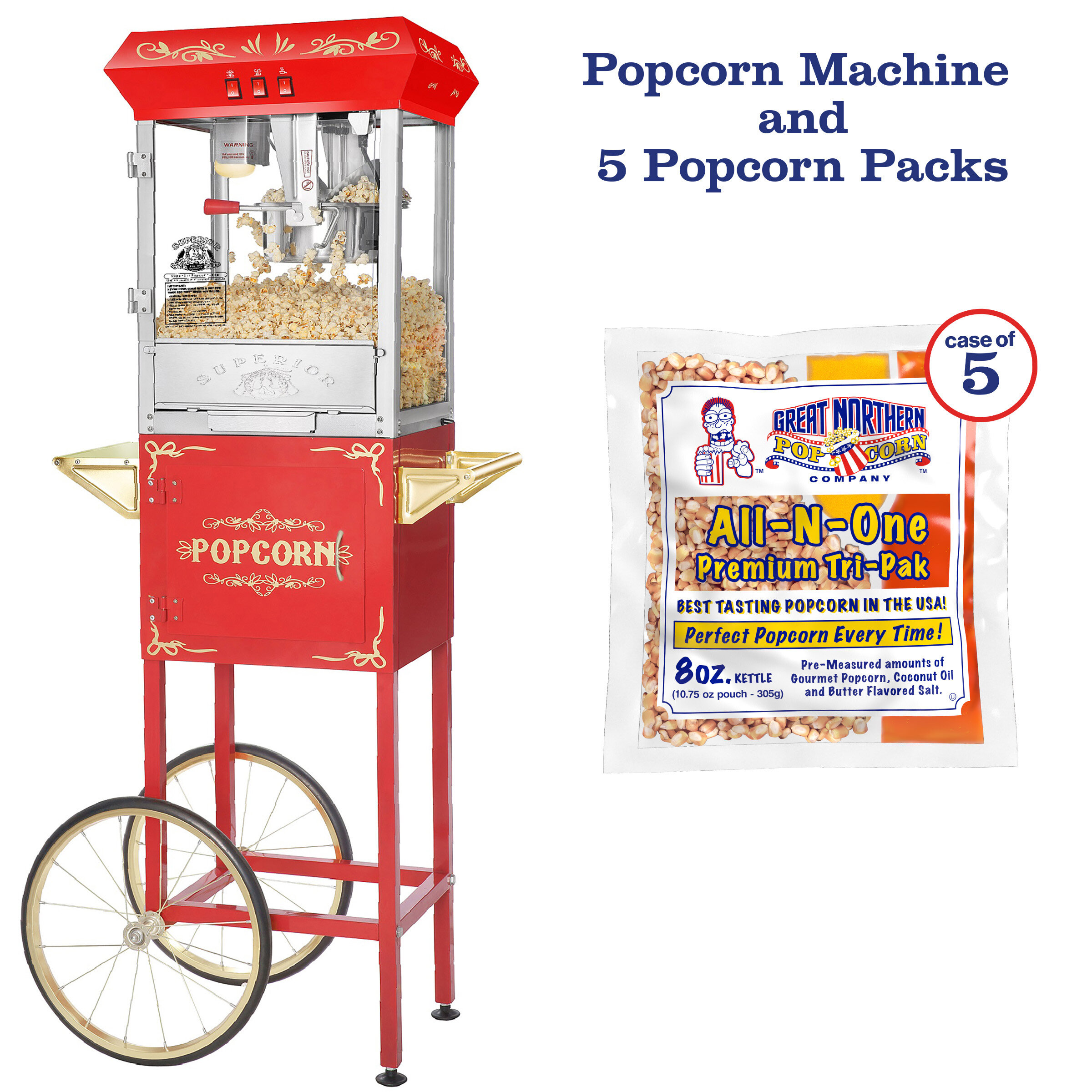 Kettle popcorn machine for outlet sale