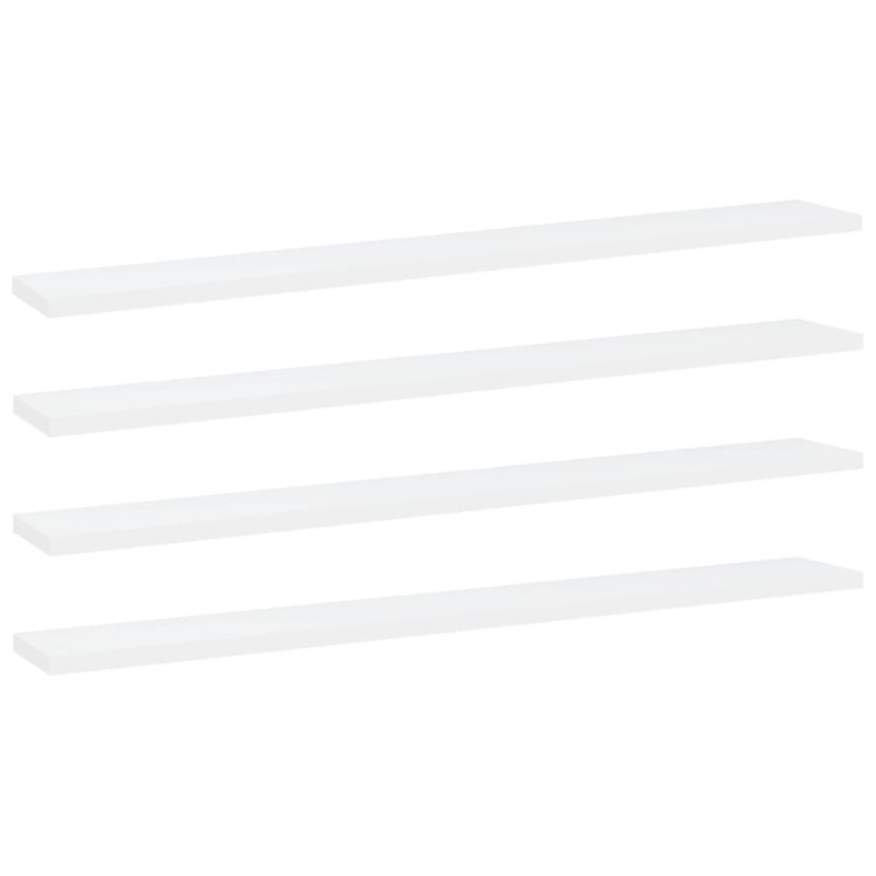 Floating Shelves Wall Shelving Wall Mounted Shelves Display Wall Units, White, 0.6"H x 31.5"W x 15.7"D
