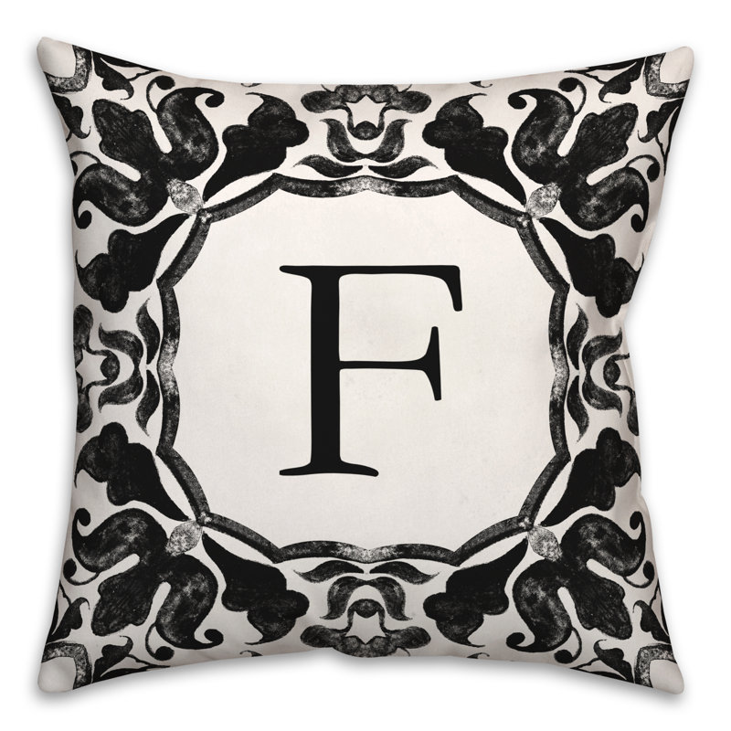  Housse et insert de coussin carré extérieur P Monogram, F