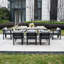 MIMO Aluminum Outdoor Dining Set with Teak Armrests-798084350