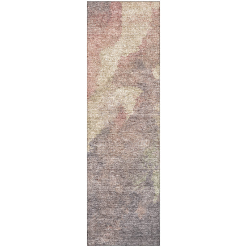 Premium Machine Washable Mundell Abstract Rug, Runner 2'3" x 7'6"